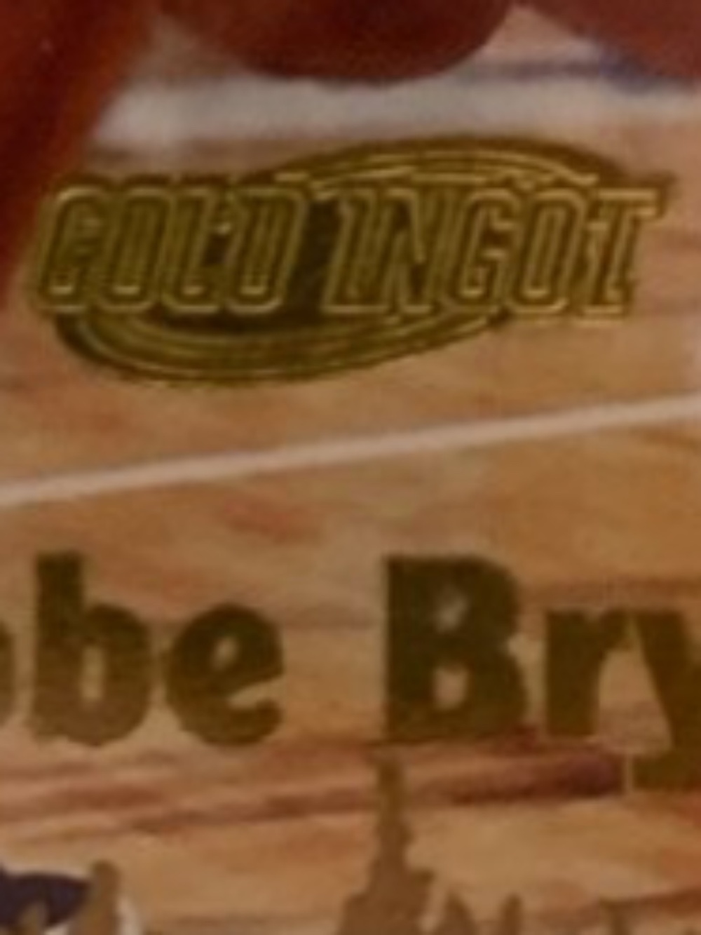 KOBE BRYANT GOLD ‘ROOKIE RAGE’ BASKETBALL CARD - LOS ANGELES LAKERS - Picture 3 of 3